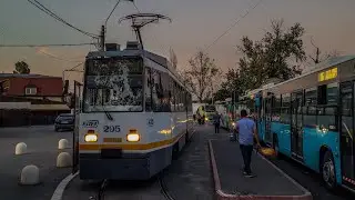 (Septembrie 2023) V3A-93M-FAUR #295 întorcând în terminalul 