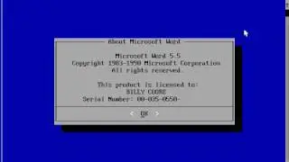 Microsoft Word 5.5 для MS-DOS
