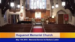 2019 05 11 Memorial Service for Barbara Lawlor