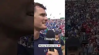 Andy Murray & Jamie Murray playing doubles together is special 🥰 #shorts #tennis #wimbledon