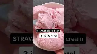 Рецепт домашнего клубничного мороженого #strawberryicecreamrecipe