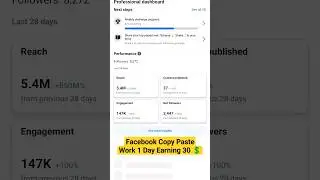 Facebook Ads On Reels One Day earning 💲🤯 #facebook #copypaste #adsonreelsfacebook