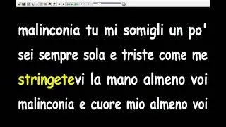 Franco Califano - Amica Malinconia  (Karaoke  Devocalizzata)