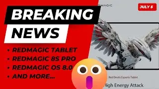 Планшет RedMagic уже здесь!!!!! | REDMAGIC OS 8.0 | Red Magic 8S pro, черный, прозрачный и серебристый