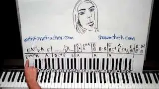 Piano Lesson Multi Colored Lady Gregg Allman Shawn Cheek Tutorial