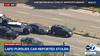 Police chase alleged stolen vehicle near Lincoln Heights