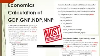 Calculation of GDP, GNP.NNP.NDP