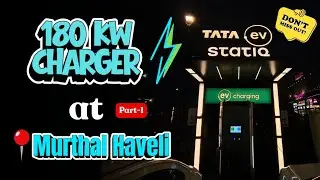 180 kw Charger on NH 44 Delhi-Chandigarh Highway| Tata.ev x Statiq | Fastest Charger| Murthal Haveli