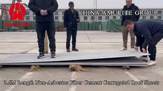 3.6M Non-Asbestos Fiber Cement Corrugated Roof Sheets
