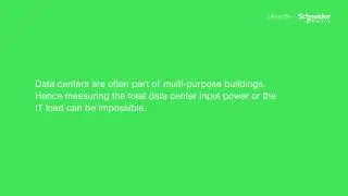 Video 8  Calculating efficiency using PUE