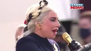 US: Lady Gaga Sang National Anthem Of United States At The Inauguration Ceremony At The US Capitol