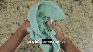 Carefully Collecting Clothes and Finally Folding Fabrics
