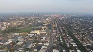 Time Lapse of Drone Pointing Towards Downtown Richmond, Virginia at WTVR-TV (CBS 6) Antenna