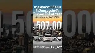 MG เผยความสำเร็จตลาดยุโรป-อินเดีย-ไทย ดันยอดขายรวม SAIC Motor Corporation ปี 2025 ทะลุ 4.507 ล้านคัน