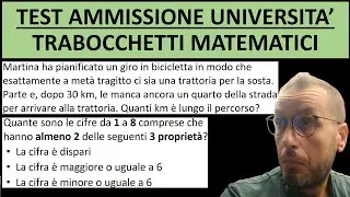 Test di matematica per l'ammissione all'università a trabocchetto e che tutti sbagliano. Perché?