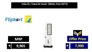 Usha 22 L Tower Air Cooler  White, Frost 22FT1