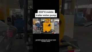 Need a powerful and portable water pump solution? Meet the 300&sup3;H Mobile Trailer Water Pump!