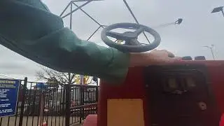 Kiddie's Manufacturing Peanuts Snoopy's Fire Engine kiddie ride (POV) (Low Audio) 