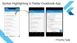 Adding Syntax Highlighting in Flutter Cookbook App