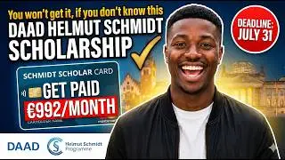 FULL BREAKDOWN | DAAD Helmut Schmidt Scholarship 2026 | Fully Funded in Germany | July 31 Deadline
