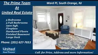 3 Bedroom house with 3 baths close to Seton Hall in South Orange NJ