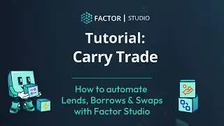 How to Create Carry Trade Strategies | DeFi Tutorial | Factor Studio