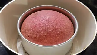 Strawberry Cake In Blender | Without Oven | Strawberry Sponge Cake Recipe Without Oven |