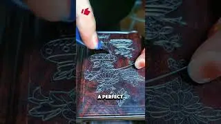 From wood to wonder ✨🤩 || Silver Wire Inlay Art redefines elegance #shortsvideo