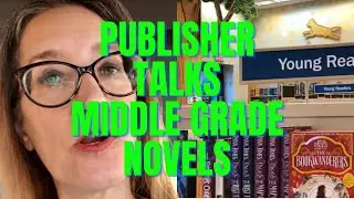 PUBLISHER LOOKS AT MIDDLE GRADE BOOKS AT BOOKSTORE