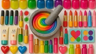 Satisfying Video DIY Slime ASMR | How To Make Clear Slime Mixing Glitters Makeup Random Things