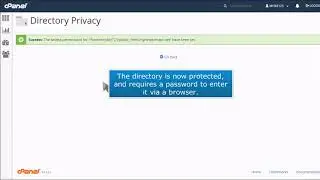 How to password protect a directory in cPanel