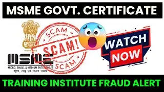 CCTV Training Institute MSME Govt. Certificate Fraud Exposed | Skill Mumbai | Must Watch Full Video!