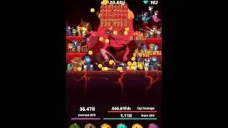 Tap Titan: Defeating the Dungeon and Level 285.