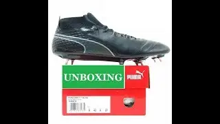UNBOXING PUMA ONE 17.1 SG K-LEATHER 104058 03 BLACK FOOTBALL BOOTS