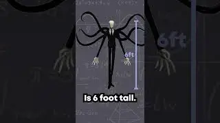 The SIZE of SLENDER MAN #shorts #didyouknowthat