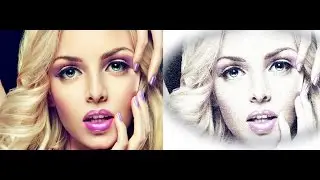 transform photo into short stroked, portraits
