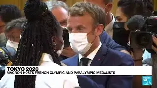 Tokyo 2020: French President Macron hosts olympic and paralympic medalists • FRANCE 24 English