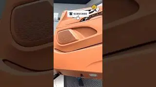🤯 PLASTIC to LUXURY: Custom Door Panel Wrap! #shorts #youtubeshorts #viral #CarInterior #LeatherWrap