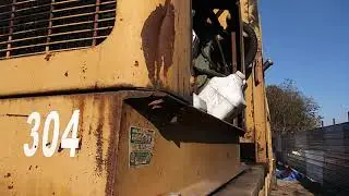 Cold Start Detroit Diesel on the Car Crusher