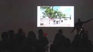 Koyo Kouoh lecturing at Hunter MFA