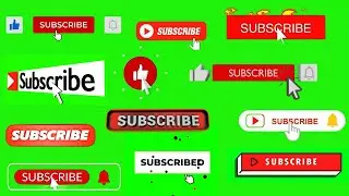 Best Green Screen Subscribe Button Templates For Free | No Copyright (Never seen ever)