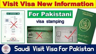 Saudi visa stamping new information for Pakistan | Family visit visa pakistan tasheer  Update