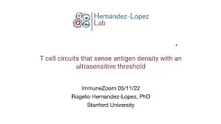 T cell circuits that senses antigen density with an ultrasensitive threshold