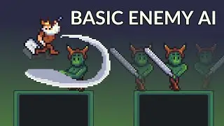 How to do Enemy AI 2D - melee attack, turn around in Godot 3? Tutorial