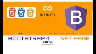 Build a NFT Bootstrap Website Using HTML, CSS & Javascript