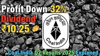 Coal India Q2 Results 2025 | Profit Down 32% | ₹10.25 Dividend Announced