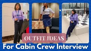 Outfit Ideas For Your Cabin Crew Interview Day #aviation #indigo #cabincrew #airindia #airhostess
