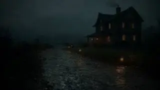 Dark Forest Trail at Night | Relaxing Thunder | Calm Sleep Ambience