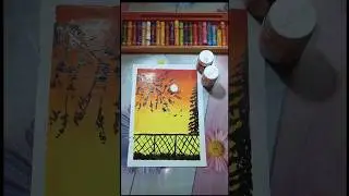 Easy Relaxing oil pastels Beautiful drawing.