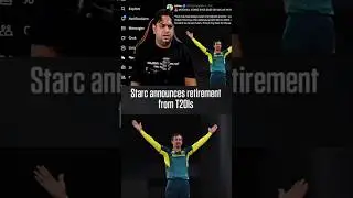 Mitchell Starc Retirement Retirement From T20 Cricket ❤️🏏 || #shortsfeed #mitchellstarc #retirement